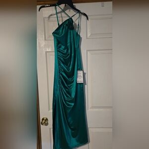 Speechless Asymmetrical Green Formal Dress